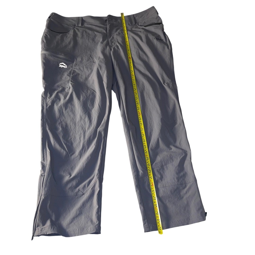 Outdoor Performance Fish Travel Zip Pocket Nylon Gray Lightweight Activewear - Picture 8 of 14